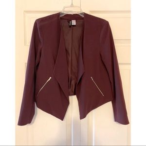 H&M DIVIDED Women’s Maroon Jacket Blazer